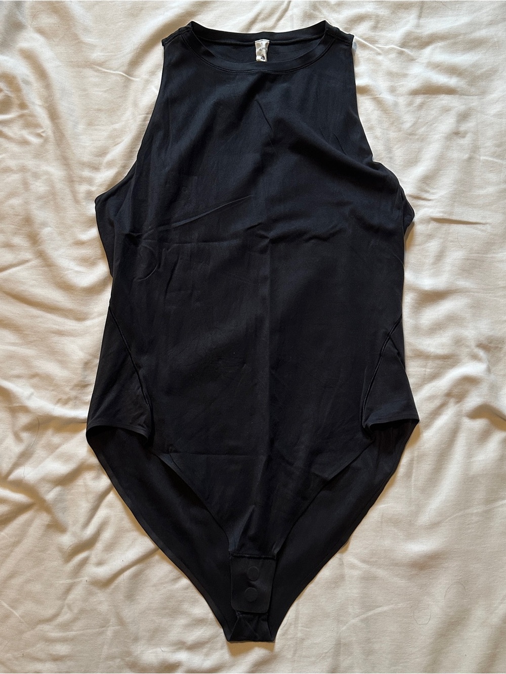 lululemon athletica Black Sleeveless High-Neck Wundermost Bodysuit